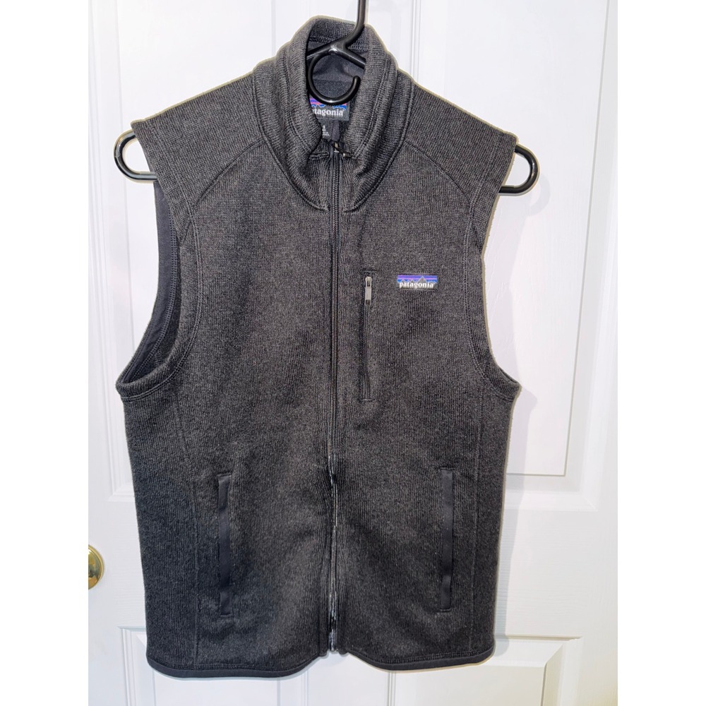 Patagonia Better Sweater Vest Womens Small Fleece Charcoal Grey Full Zip Fleece